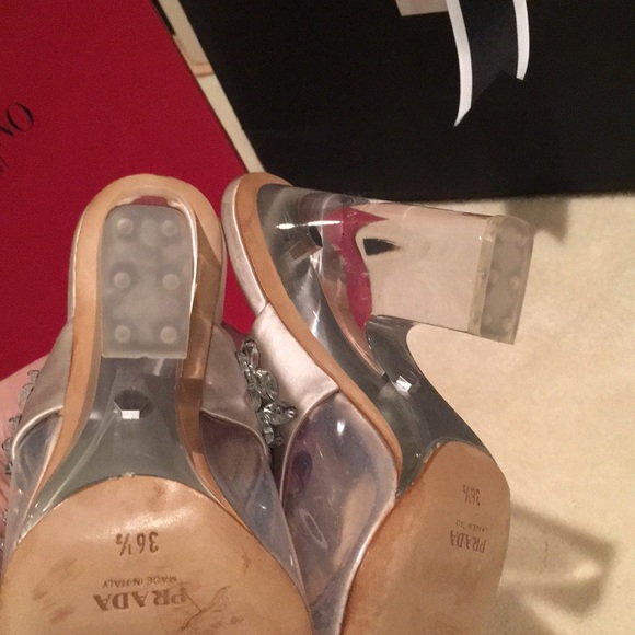Prada Women's Designer Sandals Glass: Swarovski - Picture 9 of 9